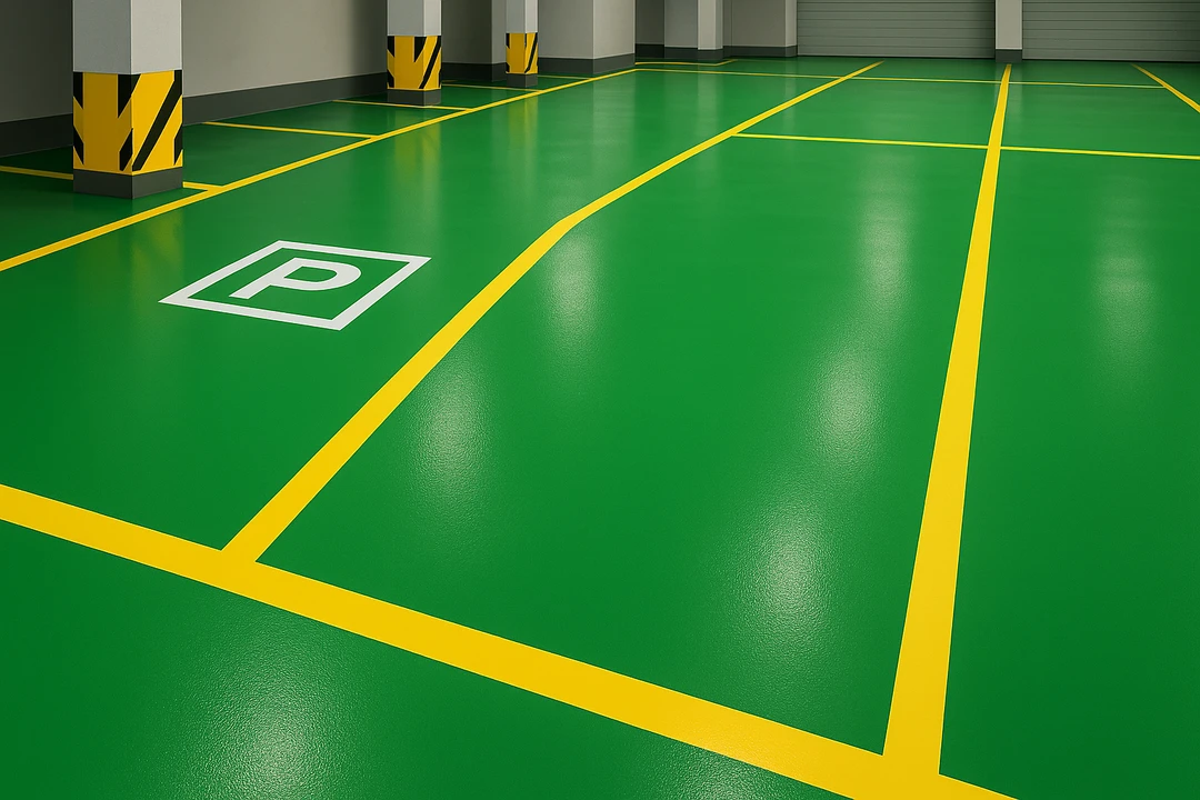 Posadzka parkingowa w garażu